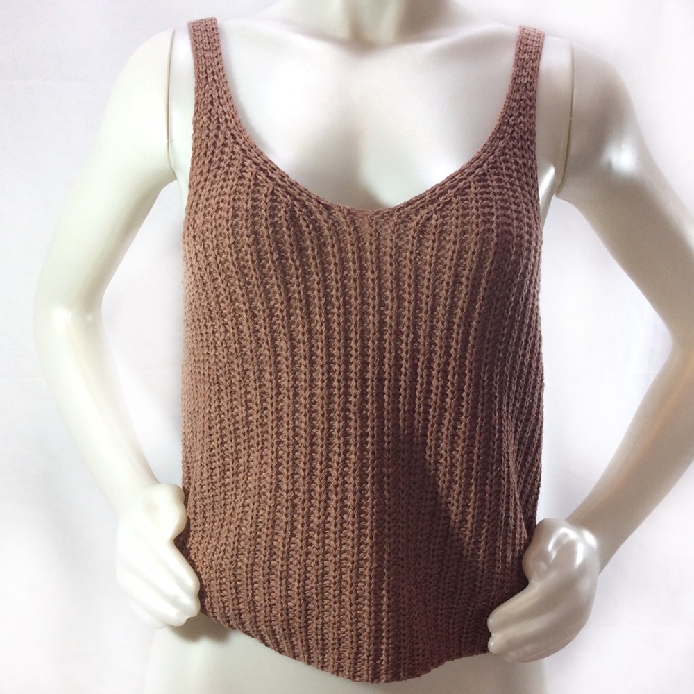 Moon & Madison Knit Tank Top Soft Stretch Sweater